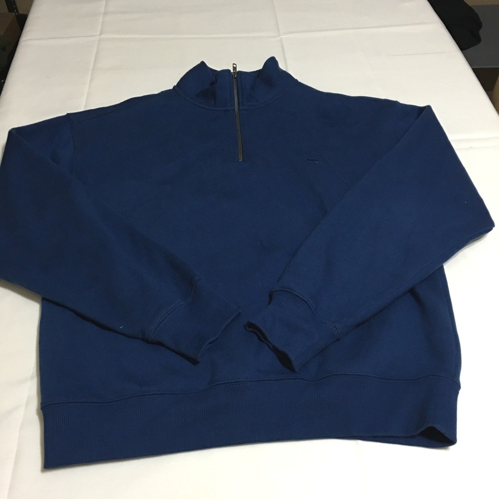 Rodd & Gunn Quarter Zip Pullover Sweater Mens Large Blue